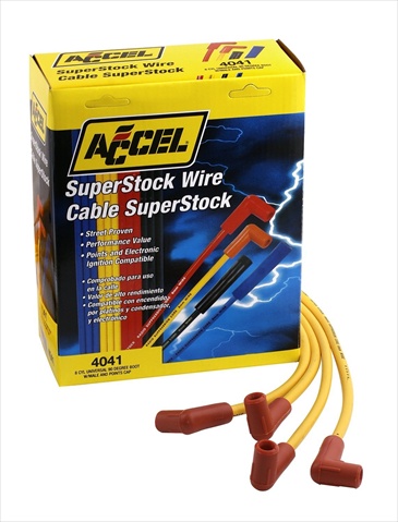 4041 8 Mm. Super Stock Copper Universal Wire Set- Yellow