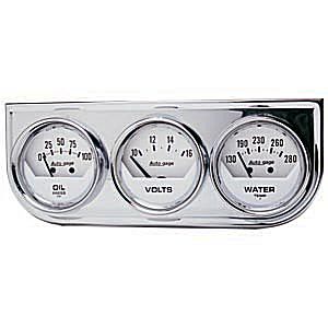 2325 Three-Gauge Oil Press Volt And Water Temperature