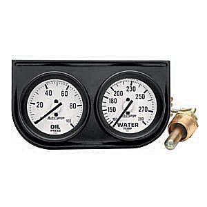 2326 Two-Gauge Oil Pressure & Water Temperature