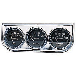 2349 Three-Gauge Oil Pressure- Volt And Water Temperature