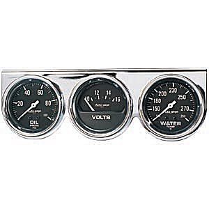 2399 Three-Gauge Oil Pressure- Volt And Water Temperature
