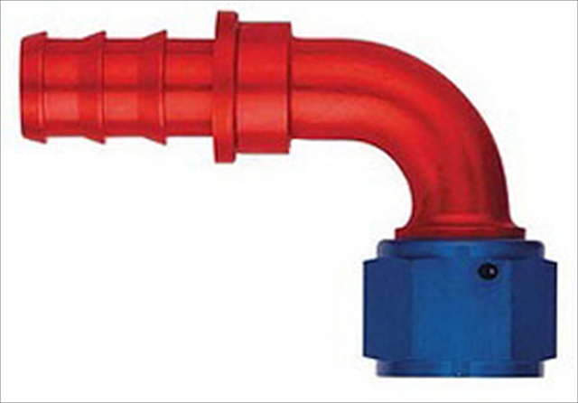 FCM1533 -8 An 90 Degree Straight Socketless Fitting- Red And Blue