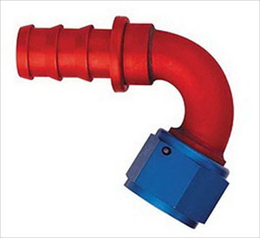 FCM1542 -6 An 120 Degree Straight Socketless Fitting, Red And Blue