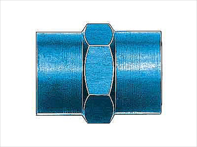 FCM2129 0.12 & 0.12 In. Blue Anodized Aluminum Pipe Coupling Adapters