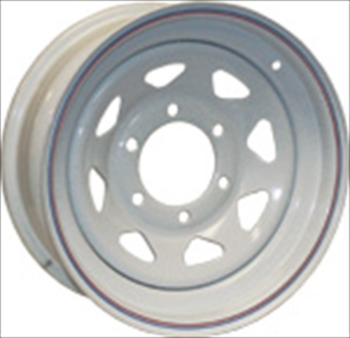 Picture of AMERICANA 20352 14 x 6 Tire & Wheel 5 Lug Wheel Spoke- White
