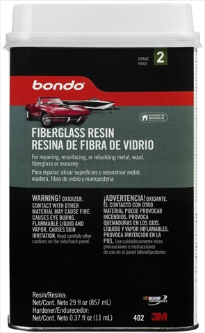 402 Fiberglass Resin Quart Can,