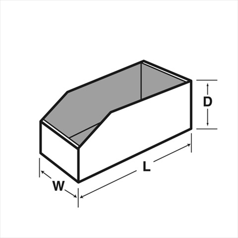 Picture of BOX2BUSINESS B6 Cardboard Bins&#44; 12 x 6 x 4.5 In. - White