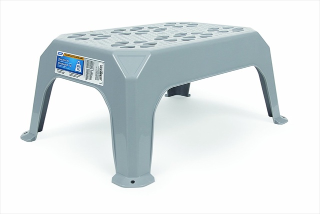 43470 Large Plastic Step Stool Grey