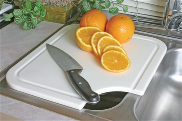 Picture of Camco 43857 Sink Mate Cutting Board - White