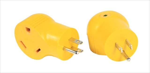 Plug Adapter, Outlet Tap, TT-30R, 5-15P, Yellow