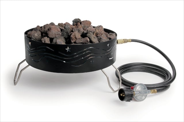 58041 Portable Propane Campfire, With 8 Ft. Hose And Regulator