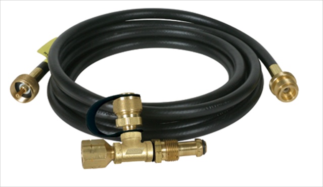 Picture of Camco 59103 Propane Brass Tee With 3 Port And 12 Ft. Hose