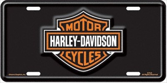 Picture of Chroma 1846 Harley-Davidson Bar & Shield Blk Stamped Tag
