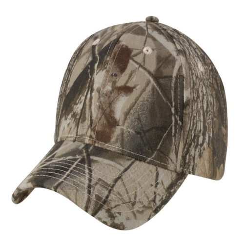 Hardwoods Licensed Camo with Cloth Tie Closure Sportcap