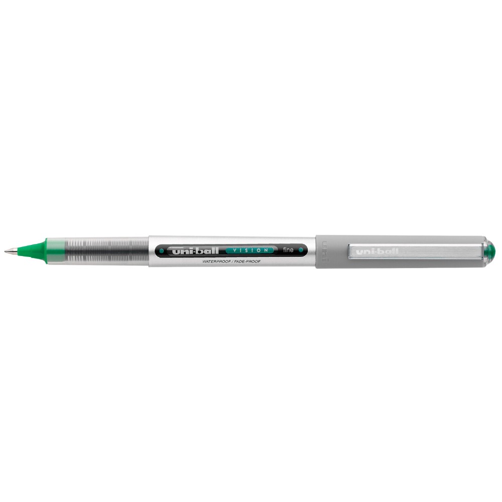 Vision Waterproof Rollerball Pen, 0.7 Mm. Fine Tip, Evergreen