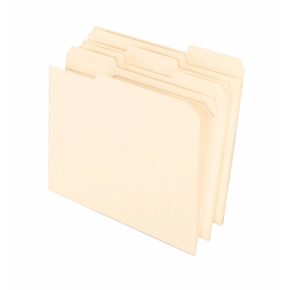 Reinforced Manila File Folder - Letter Size - Pack of 100 - Durable Design