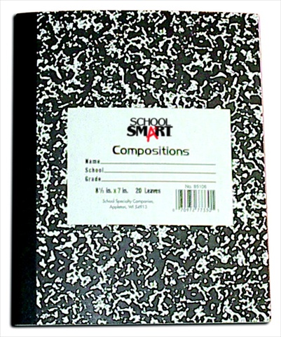 Hard Cover Marbleback Composition Book