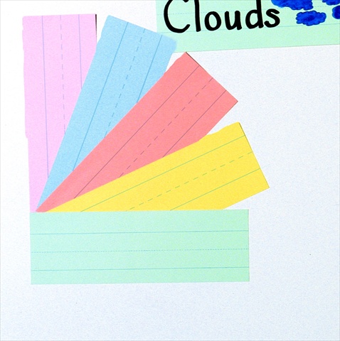 Picture of School Smart 006465 School Smart Paper Ruled Rainbow Sentence Strip&#44; 3 x 24 In&#44; Rainbow&#44; Pack Of 100