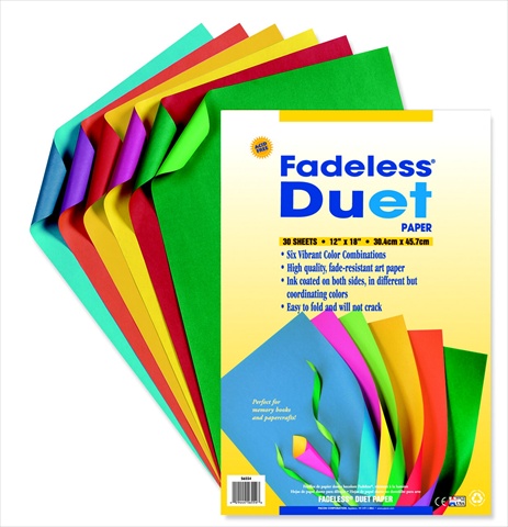 Picture of Fadeless 006639 Acid-Free Duet Paper- 12 x 18 In. - Assorted- Pack - 30