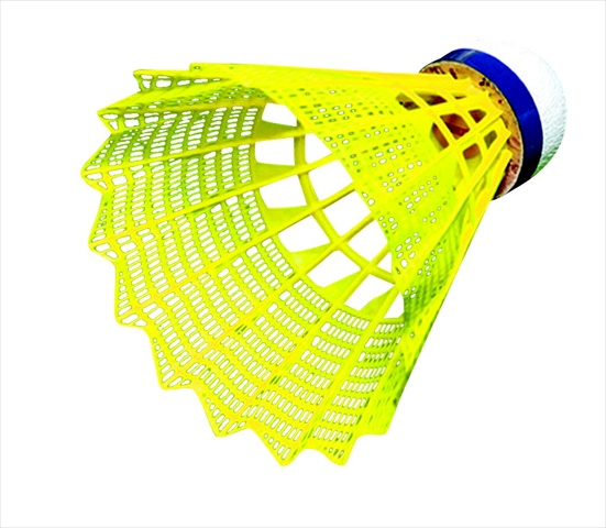 Tournament Yeller Badminton Shuttlecocks - Yellow, Set - 6