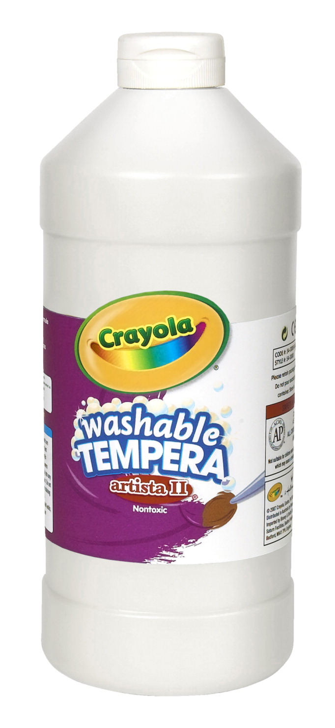 Picture of Crayola 007731 Artista Ii Non-Toxic Washable Tempera Paint&#44; 1 Qt Squeeze Bottle&#44; White