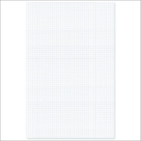 Ruled Quadrille Pad - Faint Blue Ink - 50 Sheets, White