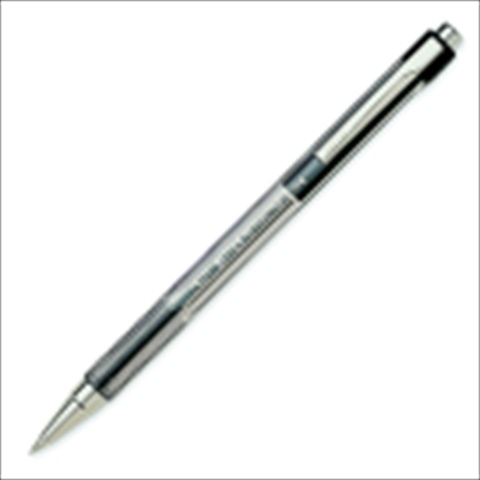 Better Non-Slip Grip Retractable Ballpoint Pen - Black Ink - Fine Tip - Pack of 12 - Refillable