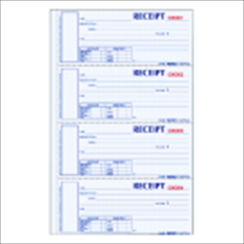 Picture of REDIFORM 1066761 2 Parts Carbonless Duplicate Hardbound Numbered Money Receipt Book - Canary&#44; Pack 300