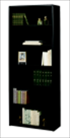 Picture of Safco 1067340 Bookcase 6 Shelves&#44; Black