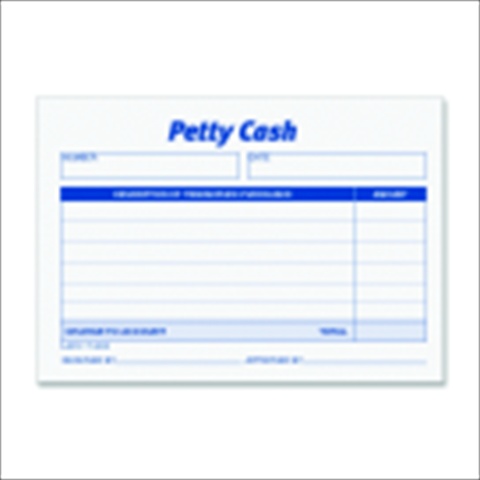 1070487 Received Of Petty Cash Pad - White, Pack 12