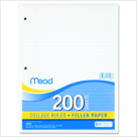 Picture of Mead 1076707 Heavy Weight Notebook Filler Paper&#44; White&#44; Pack 200