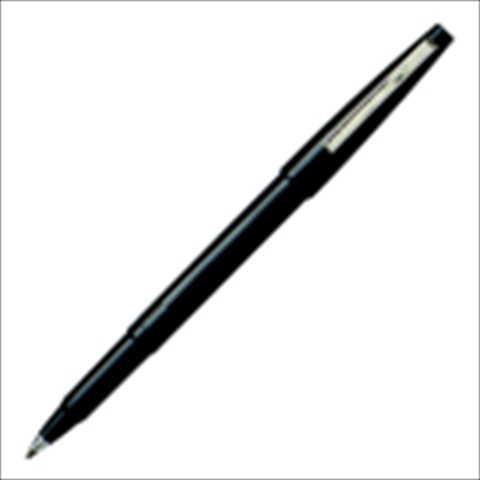 Non-Refillable Rollerball Pen - 0.8 Mm. Medium Tip - Black Ink And Barrel