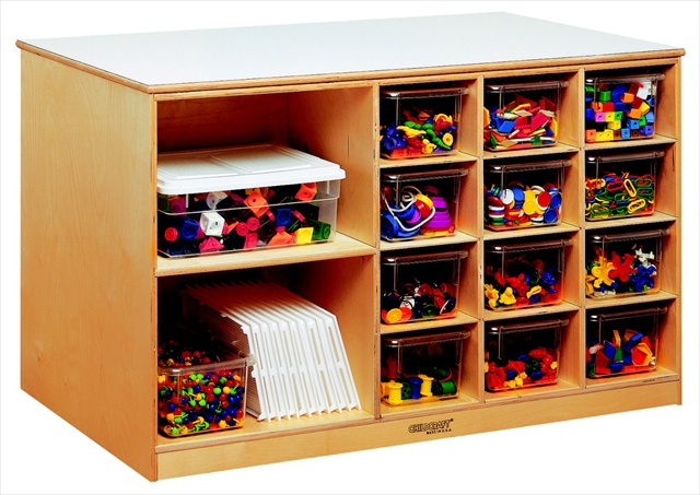 Picture of Childcraft 074988 Mobile Double-Sided Storage Peninsula