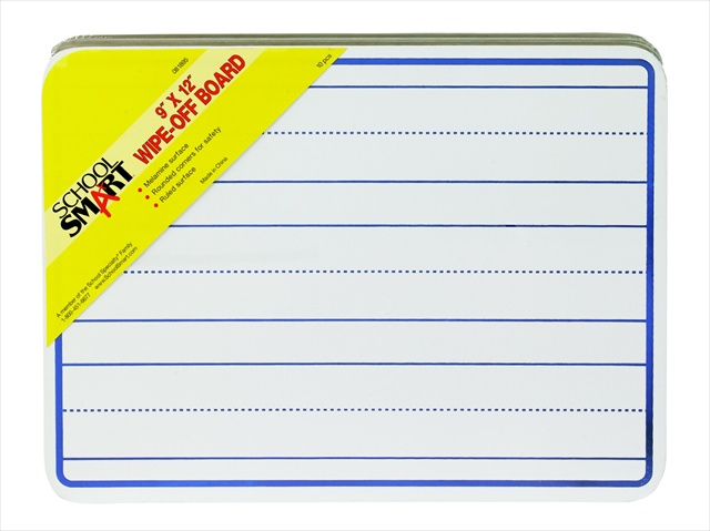 081895 Fully Ruled Pupil Size Board - White- Pack - 10