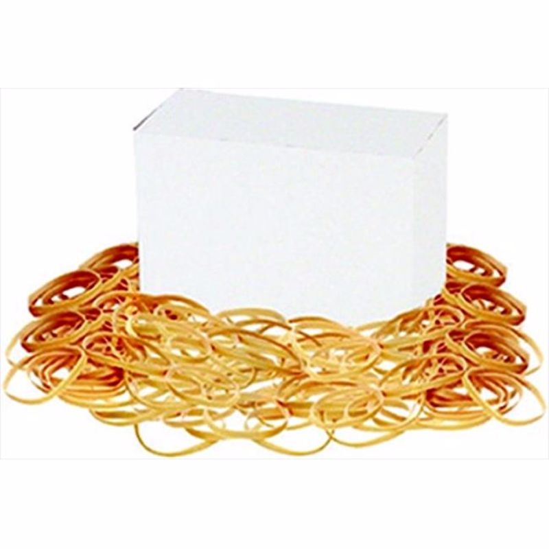 Latex-Free Rubber Band - Crepe - No. 19 - 1 Lbs. Box - Soft Stretch
