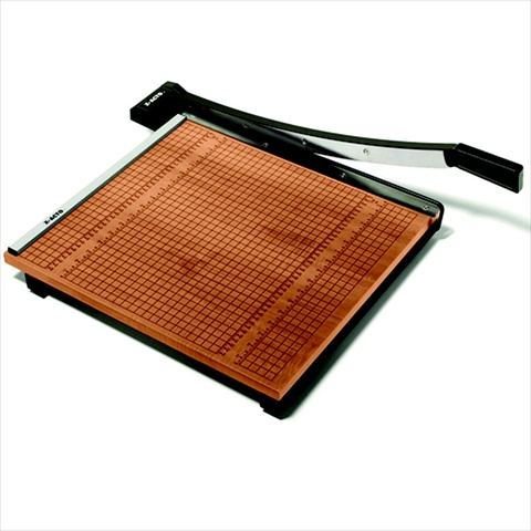 Medium Duty Self-Sharpening Paper Trimmer - Wood Base - 15 Sheets - 15 x 15 In. Cut