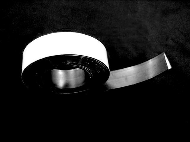 Adhesive Backed Magnetic Rubber Strip, 0.5 In. x 10 Ft.