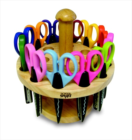 Paper Edger Scissor Set With Oak Stand, Set - 12