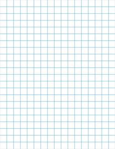 085282 3-Hole Punched Graph Paper With Chipboard Back- White