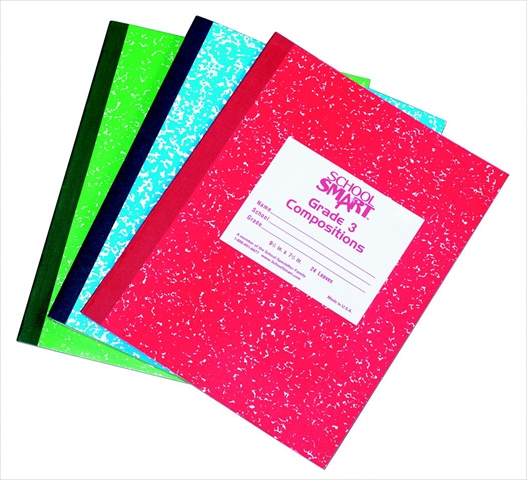 Flexible Cover Skip-A-Line Marble Patten Composition Book- Grade 2- 9.75 x 7.75 In. - Blue