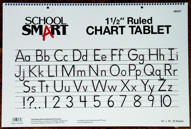 Picture of School Smart 085337 16 x 24 In. Chart Tablet- 25 Sheets- 1.5 In. Skip Line