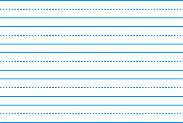 10.5 x 8 In. Sulphite Long Way Skip-A-Line Writing Paper, White, Pack - 500