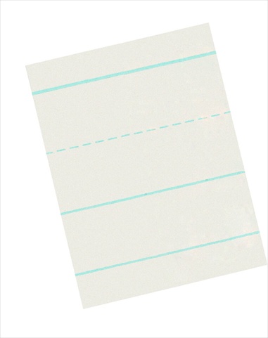 Long Way Skip-A-Line Writing Paper For Grades K To 1, 11 x 8.5 In. - White