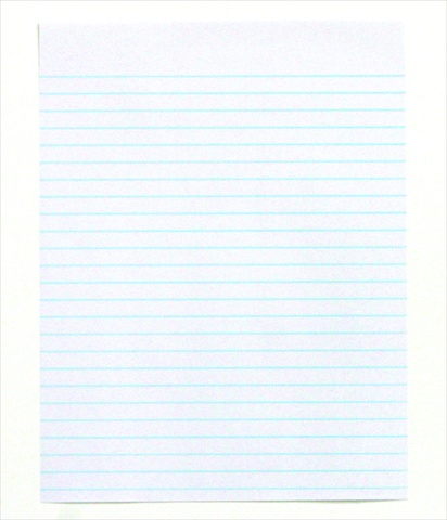 8 x 10.5 In. Sulphite Standard Essay And Composition Paper Without Margin, White, Pack - 500