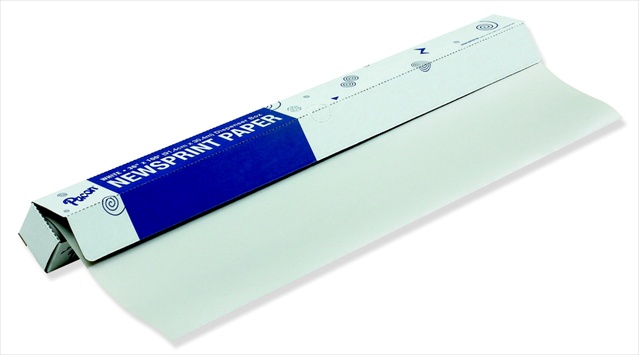 Newsprint Roll - 36 In. x 1470 Ft. - White