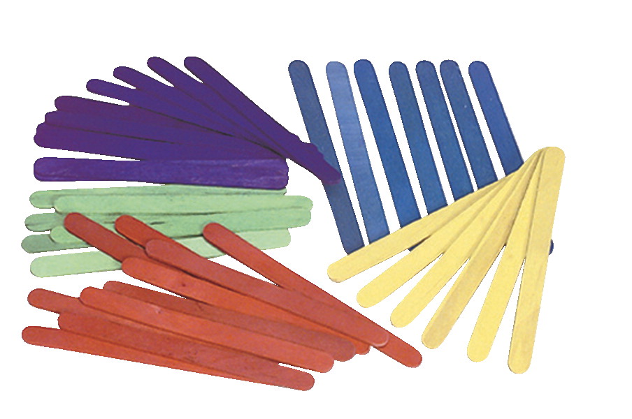 Picture of Chenile Kraft 085959 Wood Non-Toxic Craft Stick&#44; 4.5 x 0.37 x 0.5 In&#44; Assorted Color&#44; Pack 1000