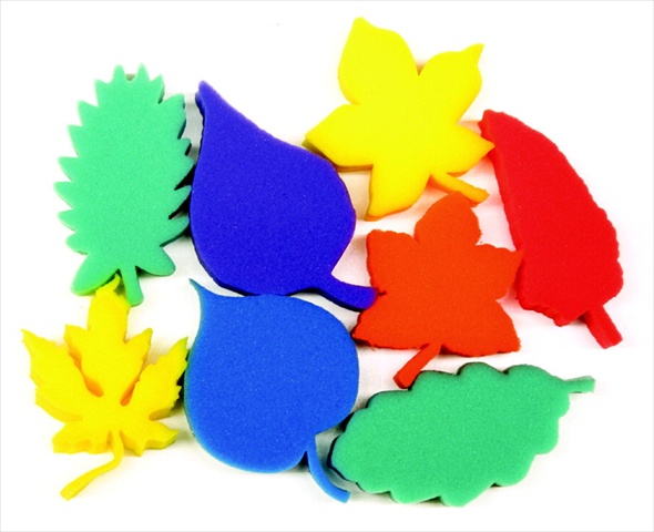 Ip And Print Leaf Sponge Set, 3 In, Set Of 8