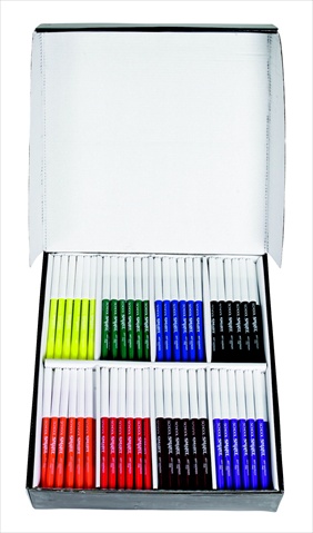 086417 Non-Toxic Watercolor Combo Marker Pack- Conical- Fineline Tip- Assorted Colors- Pack 192 -  School Smart