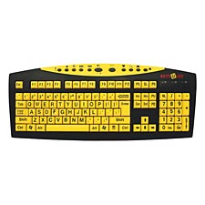Picture of AbleNet 10090103 Keys-U-See Large Print Keyboards-Yellow
