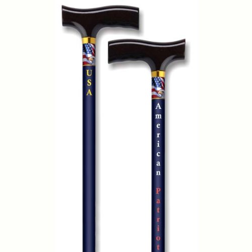 Picture of Alex Orthopedic MP-15285 Straight Adjustable Cane - American Patriot